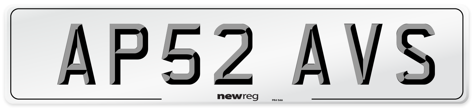AP52 AVS Number Plate from New Reg